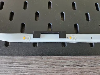 Ikea Skadis LED strip mounting brackets