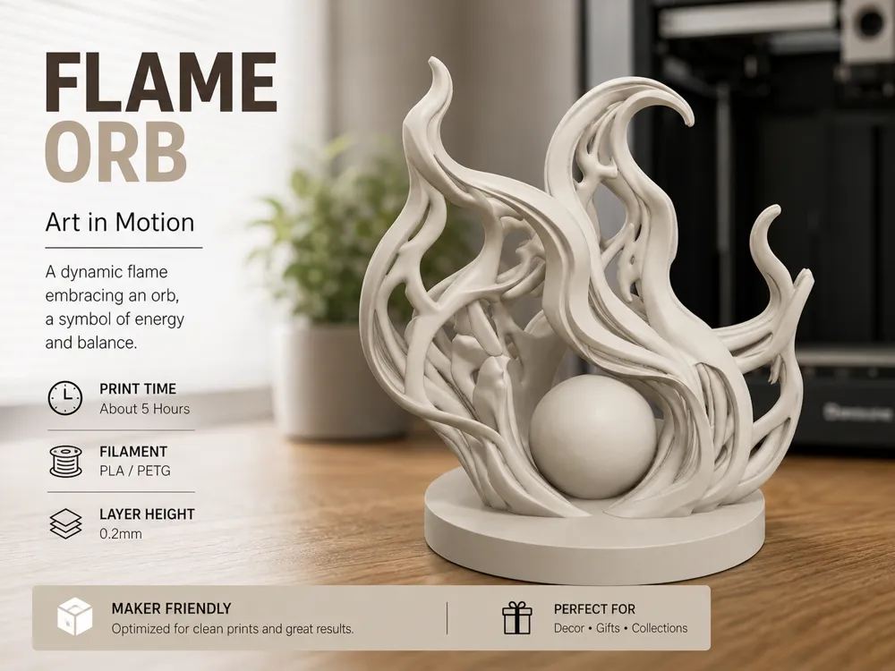 Estante o repisa: Flame orb. Referencia del modelo original.