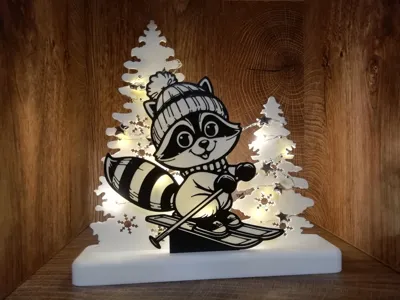 Raccoon Christmas