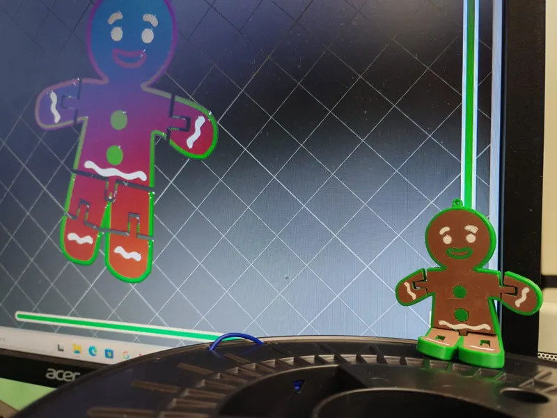 Gingerman con gancio portachiavi