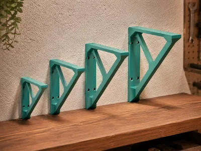 Heavy Duty Structural Shelf Brackets – Set 4 Sizes