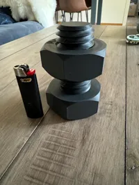 Boulon et écrou M8, 6 fois plus grands — photo 2