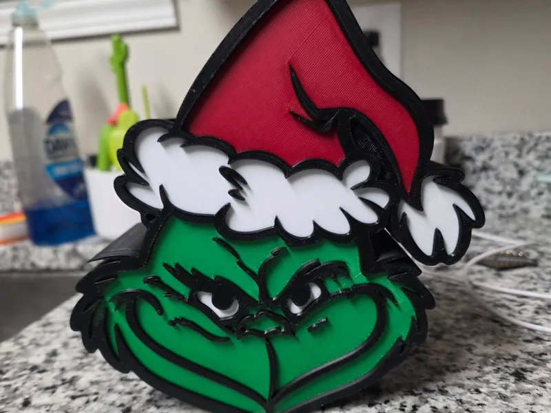 Grinch Christmas pen holder