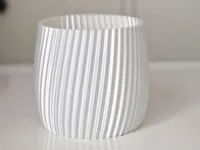 Vase rayé finition silk — photo 2