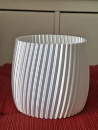 Vase rayé finition silk — photo 3