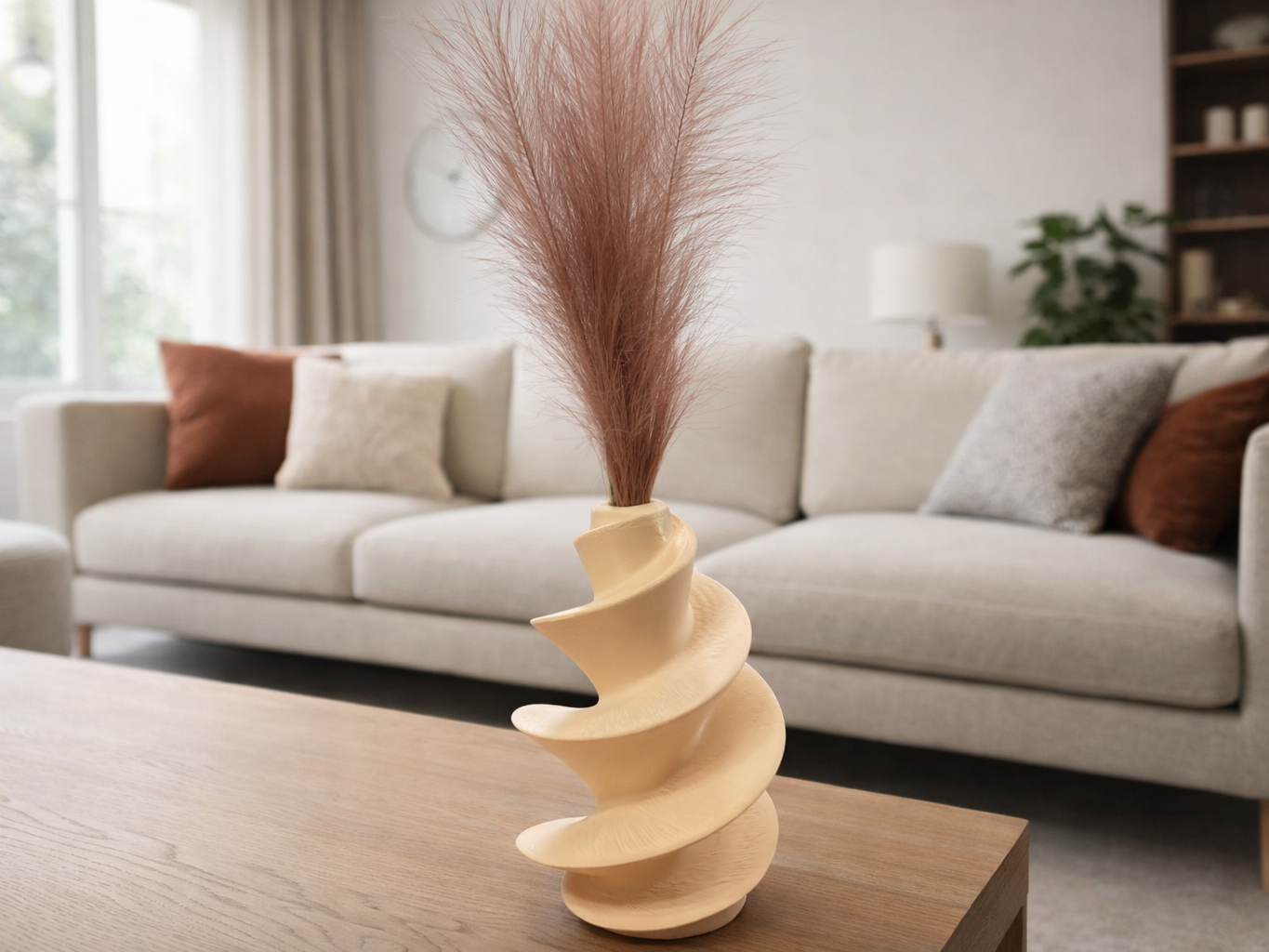 PINK SPIRAL VASE