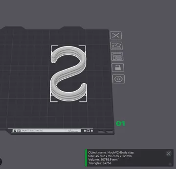 Letrero o emblema decorativo: Ribbed Hook — vista de referencia 5