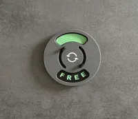 Plaque de porte rotative Free / Busy