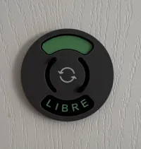 Plaque de porte rotative Libre / Occupé