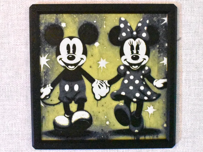 Mickey and Minnie Hueforge