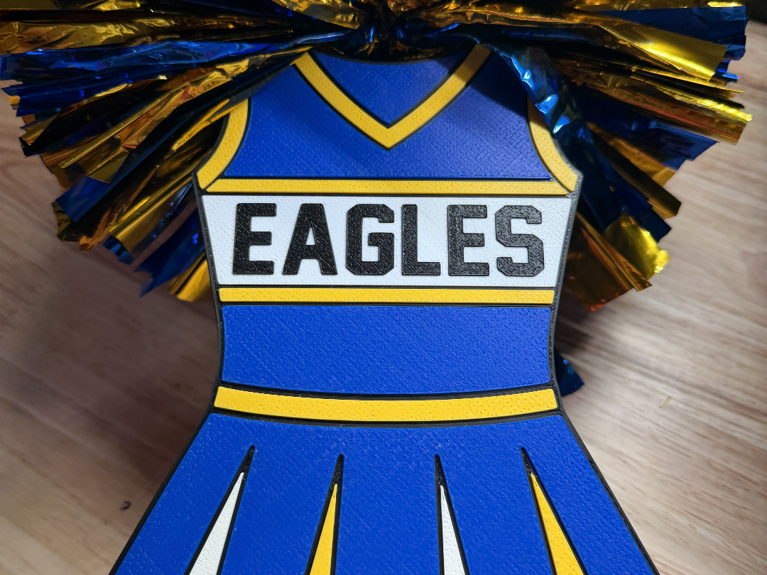 Customizable Cheer Uniform for Spirit Stick - 1