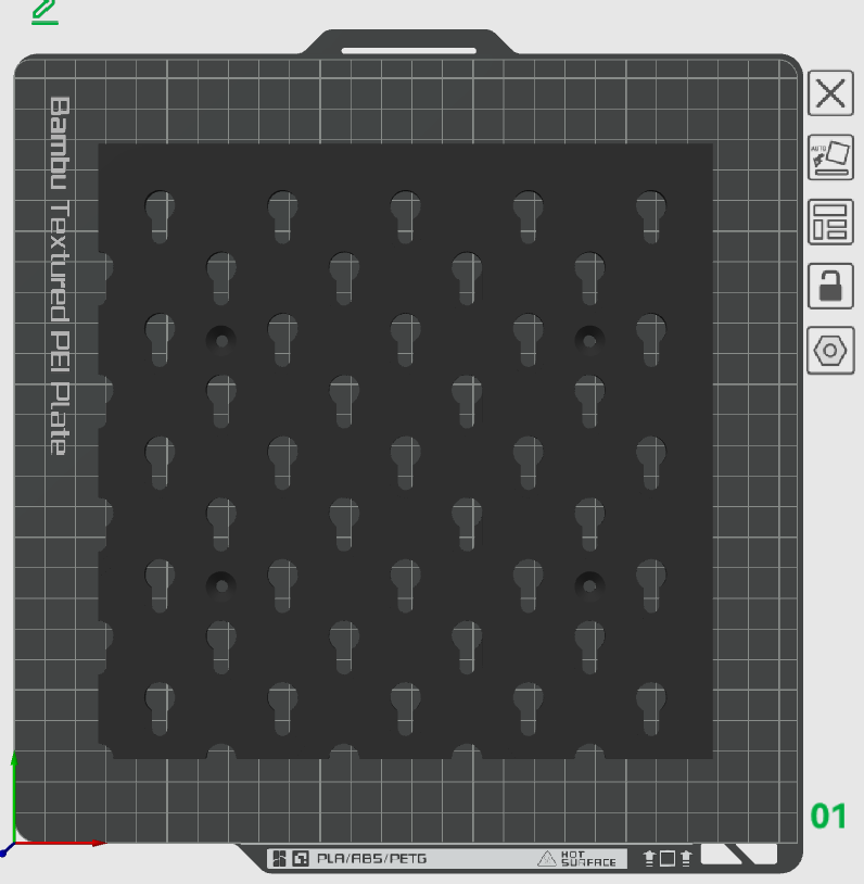 Miniatura 7 do modelo 3D 洞洞板（省安装支架版）