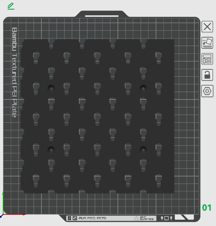 Miniatura 8 do modelo 3D 洞洞板（省安装支架版）