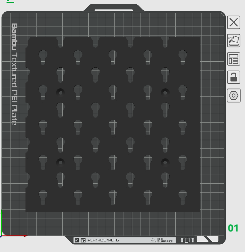 Miniatura 9 do modelo 3D 洞洞板（省安装支架版）