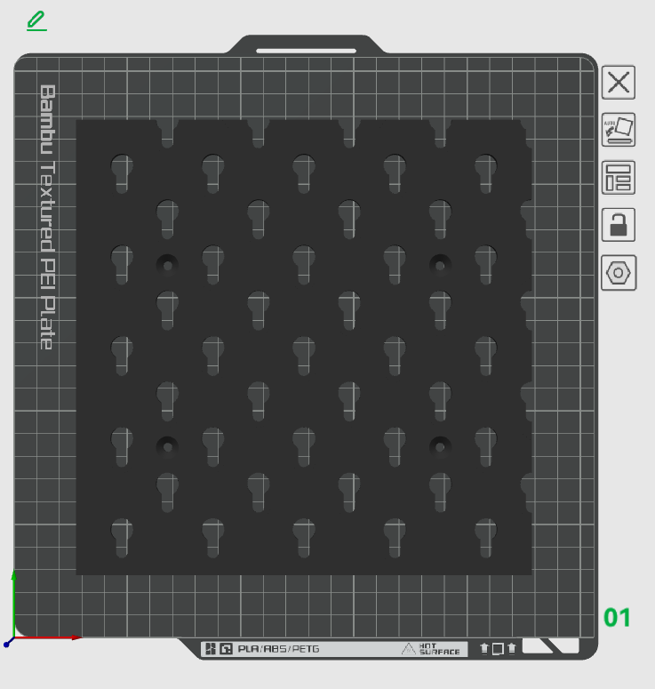 Miniatura 4 do modelo 3D 洞洞板（省安装支架版）