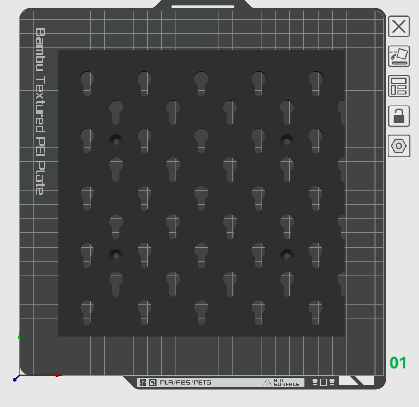 Miniatura 10 do modelo 3D 洞洞板（省安装支架版）