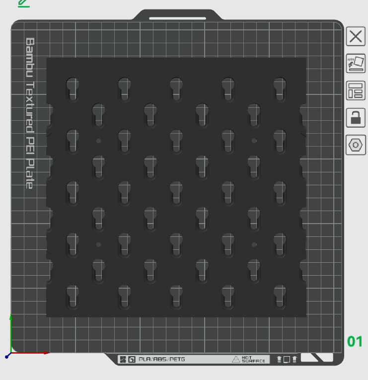 Miniatura 11 do modelo 3D 洞洞板（省安装支架版）