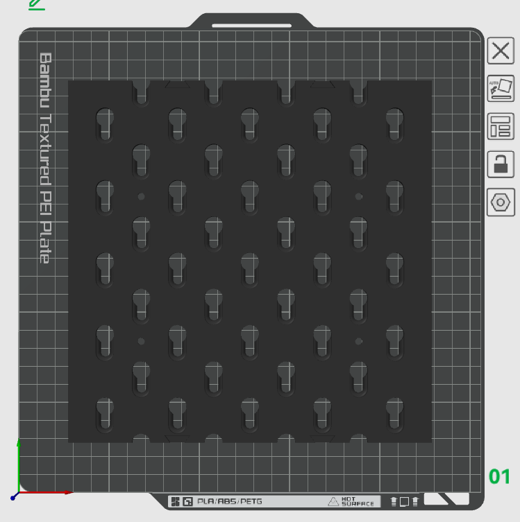 Miniatura 14 do modelo 3D 洞洞板（省安装支架版）