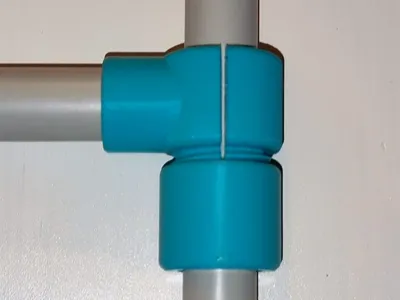 quick 90 deg connection tube pipe to 16mm cilender