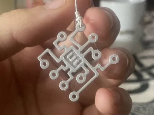 EARRINGS OF ELECTRONIC CIRCUITS