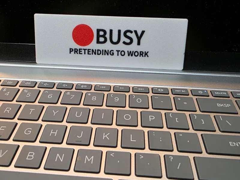 Real Teams Status - Busy Pretending to Work