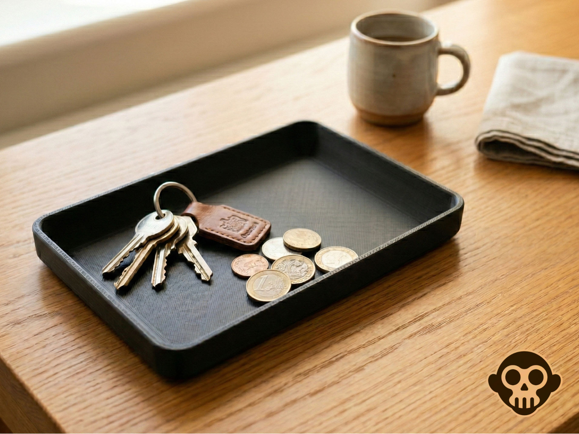 Parametric Key & Coin Catchall Tray