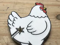 Pince à pain/sac façon poulet (inspirée ButtPals) — photo 2