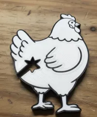 Pince à pain/sac façon poulet (inspirée ButtPals) — photo 3