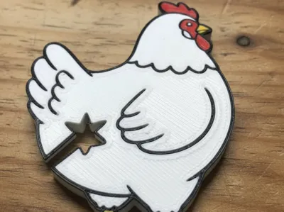 ButtPals Chicken Bread clip - Plastic bag clip