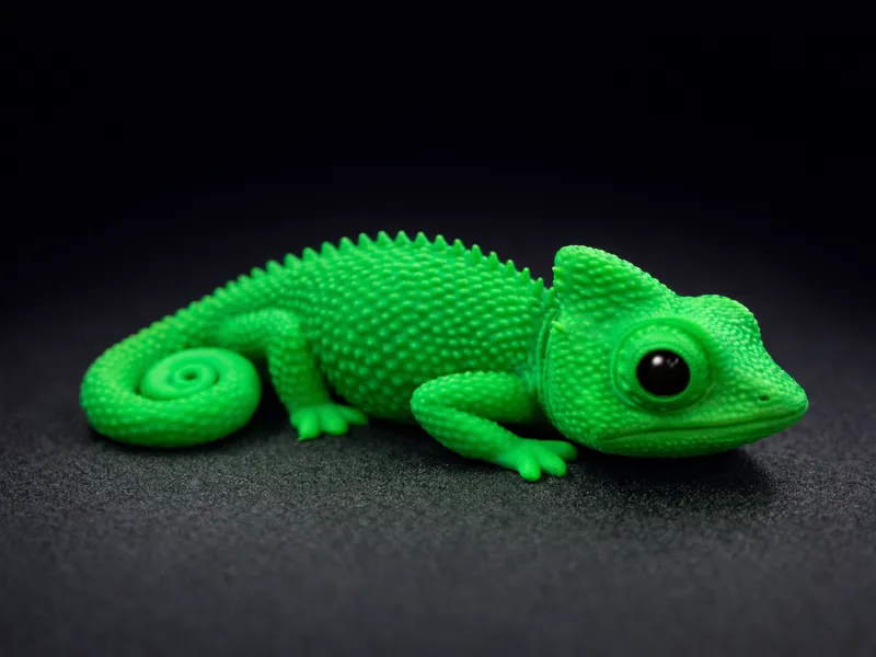 Cute Chameleon Looks So Real  ( No Supports)