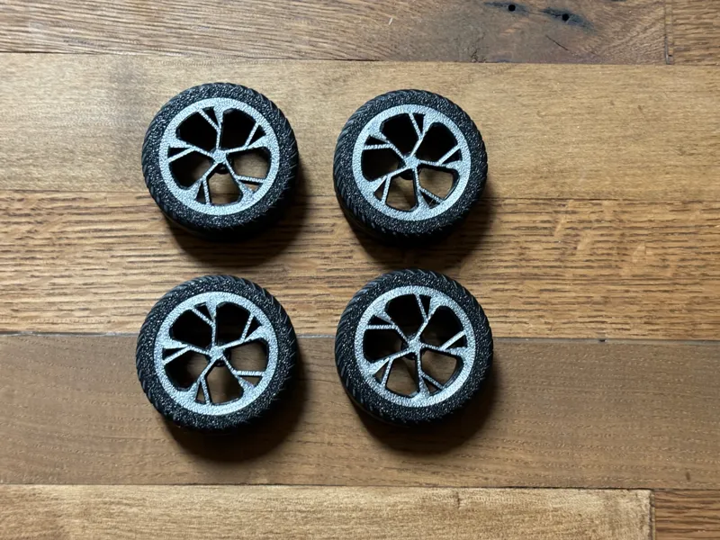 Brick compatible Audi wheels and tires.