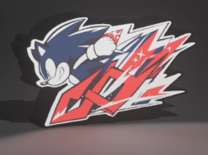 SONIC X LAMBO LIGHTBOX