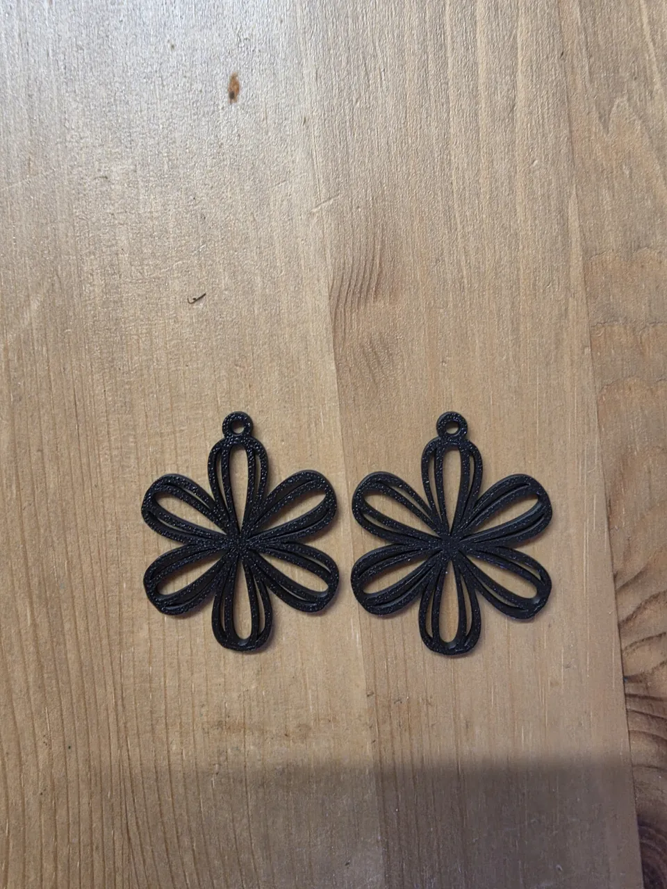 flower earrings view 2