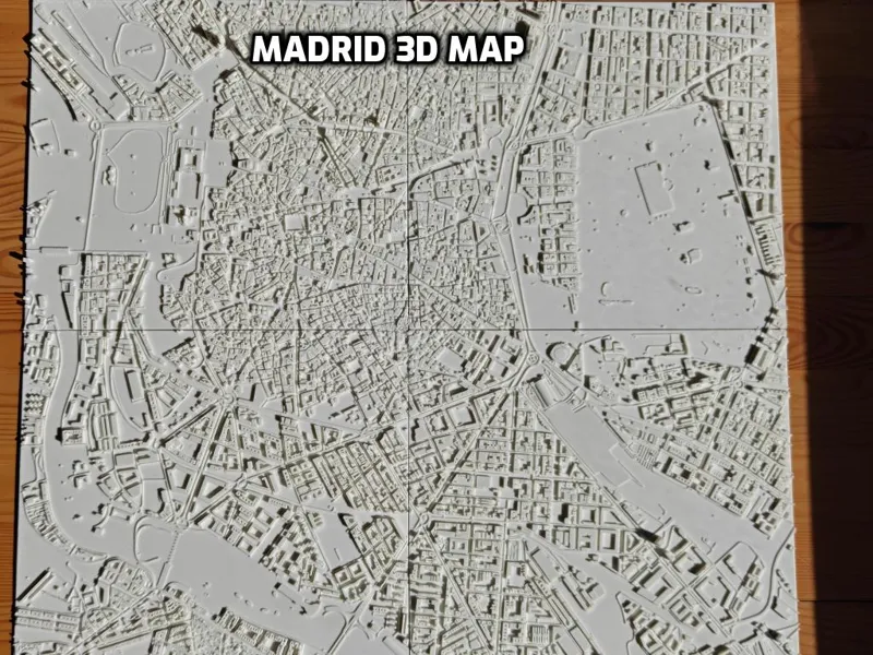 Madrid 3D map model