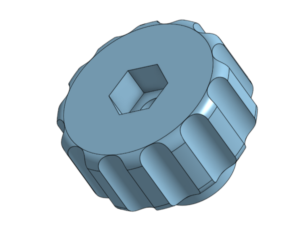 Knob for 1/4 inch bolt or nut 3D model