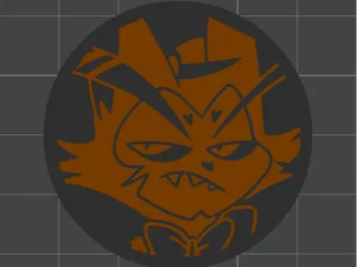 Single Border Color Husk Coin