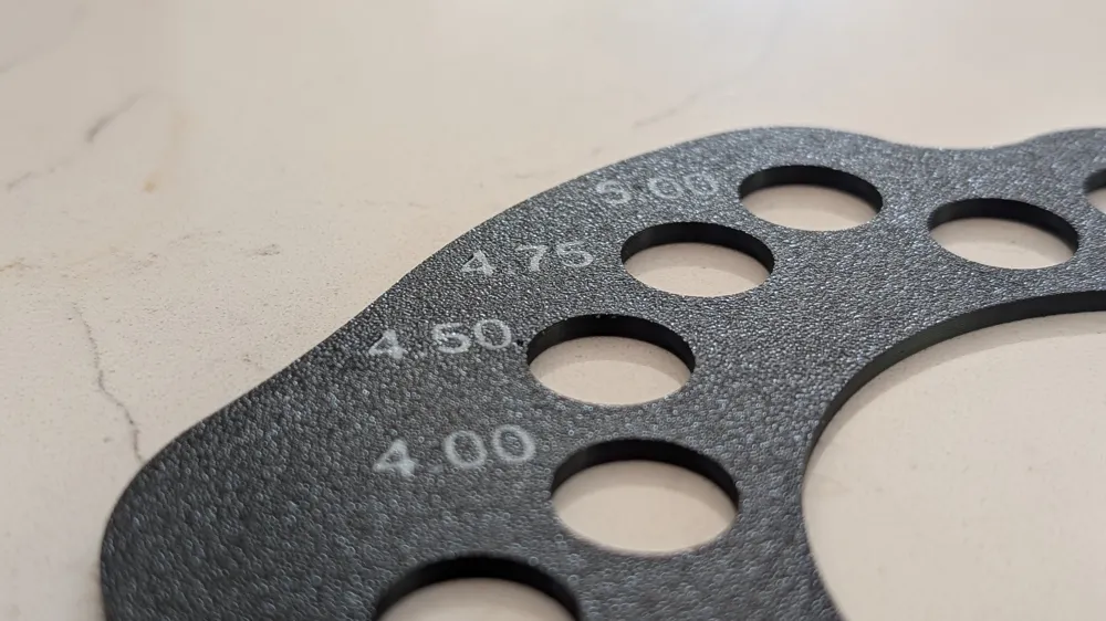 Bolt Pattern Measuring Template Wheel Lug Circle by Jelly Panic Labs