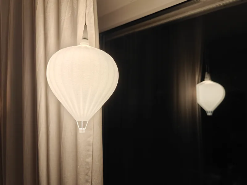 Lampenschirm (Sternleuchte) - Heißluftballon