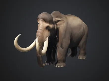 Petit mammouth — figurine décorative
