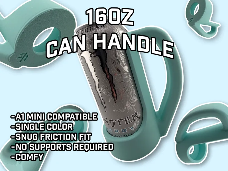 16oz Can Handle - ergonomic tall can holder!