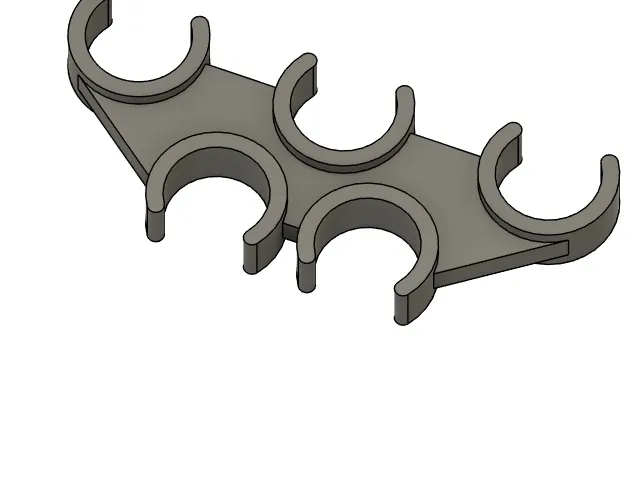 Pipe clamp 28mm C-C to 38mm C-C