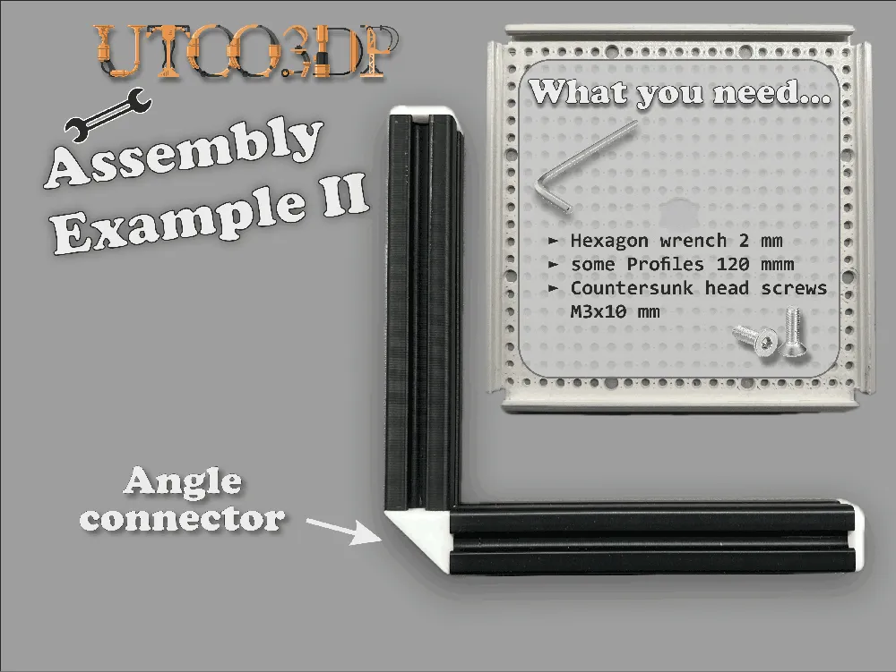 UTOO3DP Construction Kit - Angle Connector by UTOO3DP - MakerWorld
