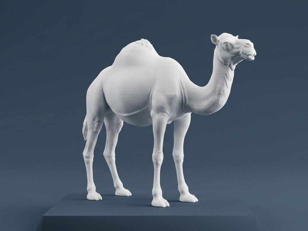 Realistic Camel Wildlife Animal 3D Model