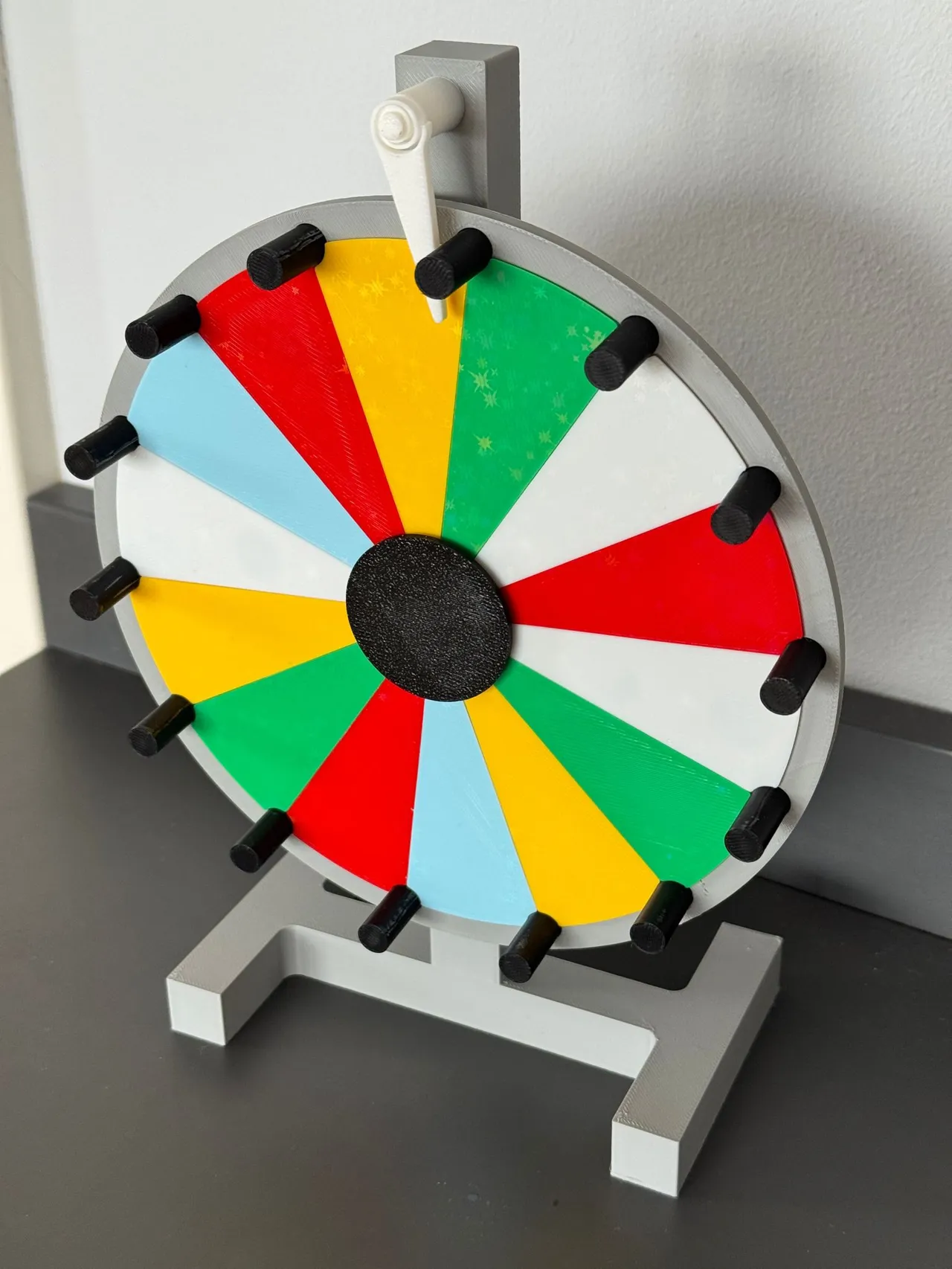 Color Mini Prize Wheel – Easy 3D Print for Parties view 4