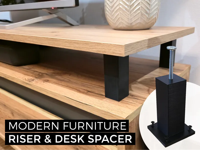 Modern Furniture Riser & Desk Spacer (Hidden Nut)