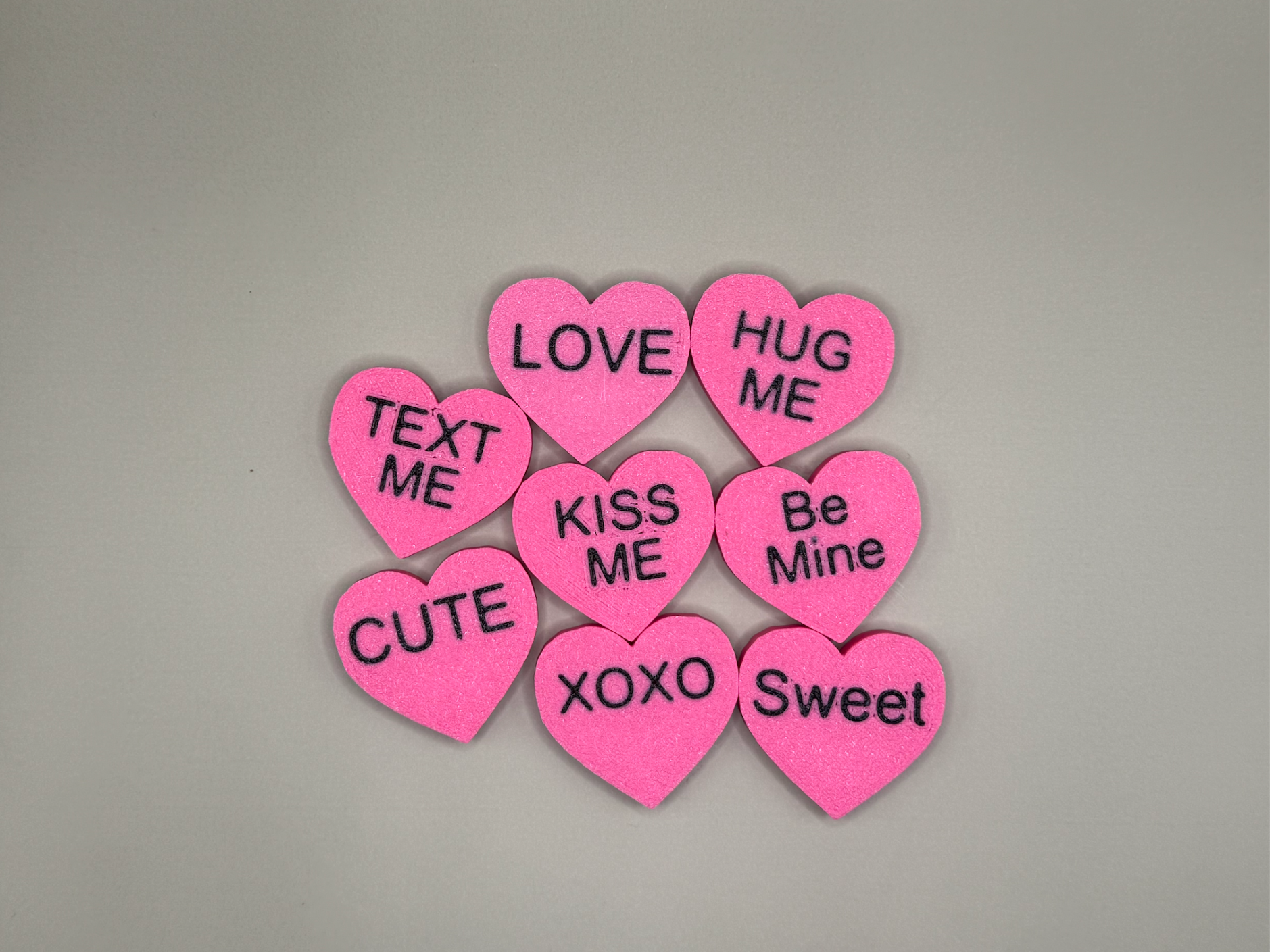 Customizable Conversation heart magnets