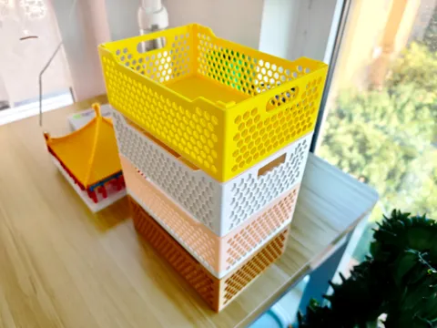 Modelo para impresión 3D: 镂空收纳盒 可堆叠 — referencia de MakerWorld