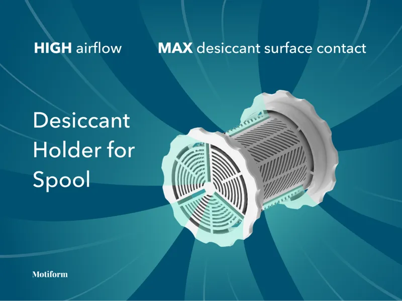 Desiccant Holder for Spool - High Airflow