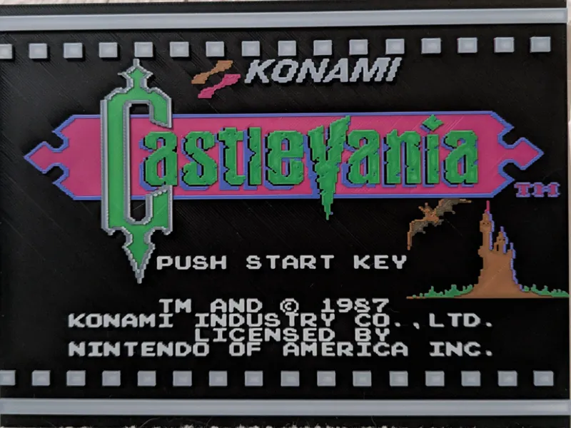 Castlevania NES Title Screen