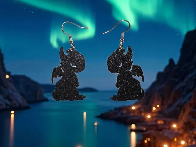 Toothless earrings